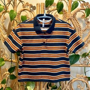 RVCA Women's Crop Polo with Collar - Size Small